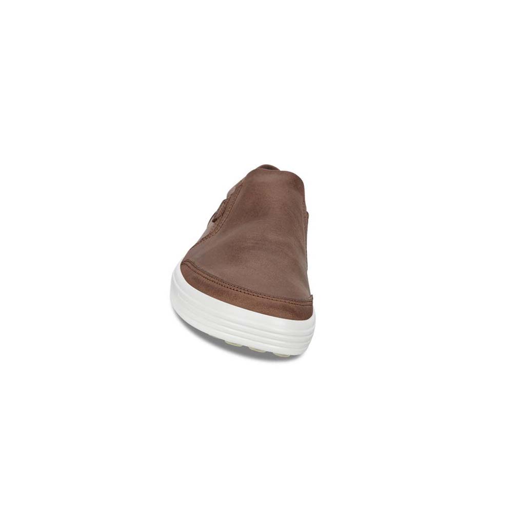 Ecco Soft 7 Slip-on Fritidssko Herre Brune | NO 481MQZ